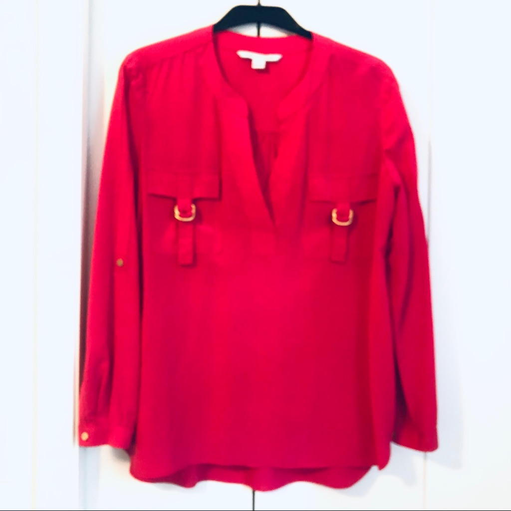 Diane Von Furstenberg 100% Silk Blouse